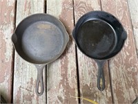 Pair Of Griswold 6 Cast Iron Skillet Pans