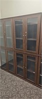 29 inch by 71 in bookcase glass doors