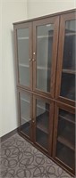 29 inch by 71 in bookcase glass doors