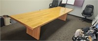 Executive boardroom table 137 in X 41 inches