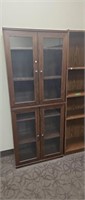 29 inch by 71 in bookcase glass doors
