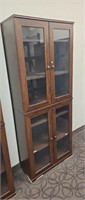 29 inch by 71 in bookcase glass doors