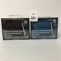 2 PCS SILICONE AIRPODS CASE