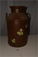 Decorated Milk Can