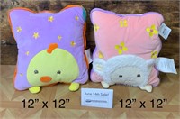 2 Childs Throw Cushions