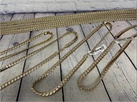 New QTY 20 Men's Brass Necklaces - 24 inches