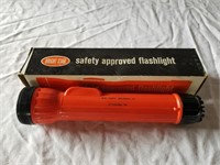 Vintage Bright Star Mine Safety Flashlight NIB