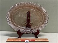 DESIRABLE PINK DEPRESSION GLASS PLATTER