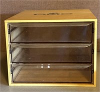 3 Drawer Wooden Organizer