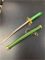 Demon slayer green sword keychain