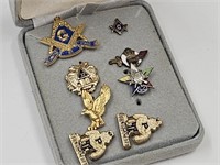 Masonic Pins Purdue, Eagle , Misc