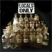 Larger Apothecary Bottles (27) - LOCAL PICKUP ONLY
