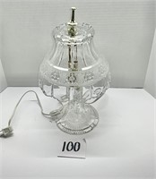 Vintage Crystal End Table Lamp