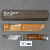 KaBar 1205 Hunting Knife, Sheath & Box