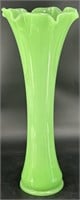 Gorgeous Fenton Jadeite Funeral Vase - Has Small
