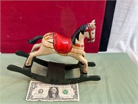 SMALL WOOD ROCKING HORSE