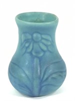 Van Briggle Ming Blue 4" Coneflower Vase