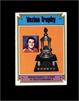 1974 Topps #249 Vezina Trophy EX to EX-MT+