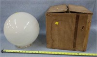 Antique Glass Street Light Globe- Heavy