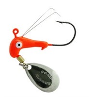 Roadrunner Head Weedless Fluor Red 1/8oz Lure 2pc