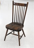 PINE SIDE CHAIR WITH MAPLE BACK & LEGS