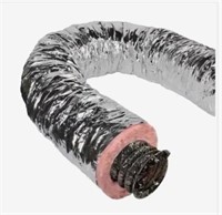 6” x 25’ Insulated Flexible Duct R6 Silver Jacket