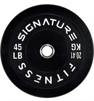 SIGNATURE FITNESS 45LBS 2IN OLYMPIC BUMOER