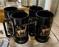 DEER DECOR GLASS MUGS