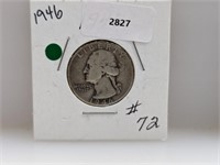 1946 90% Silv Wash Quarter