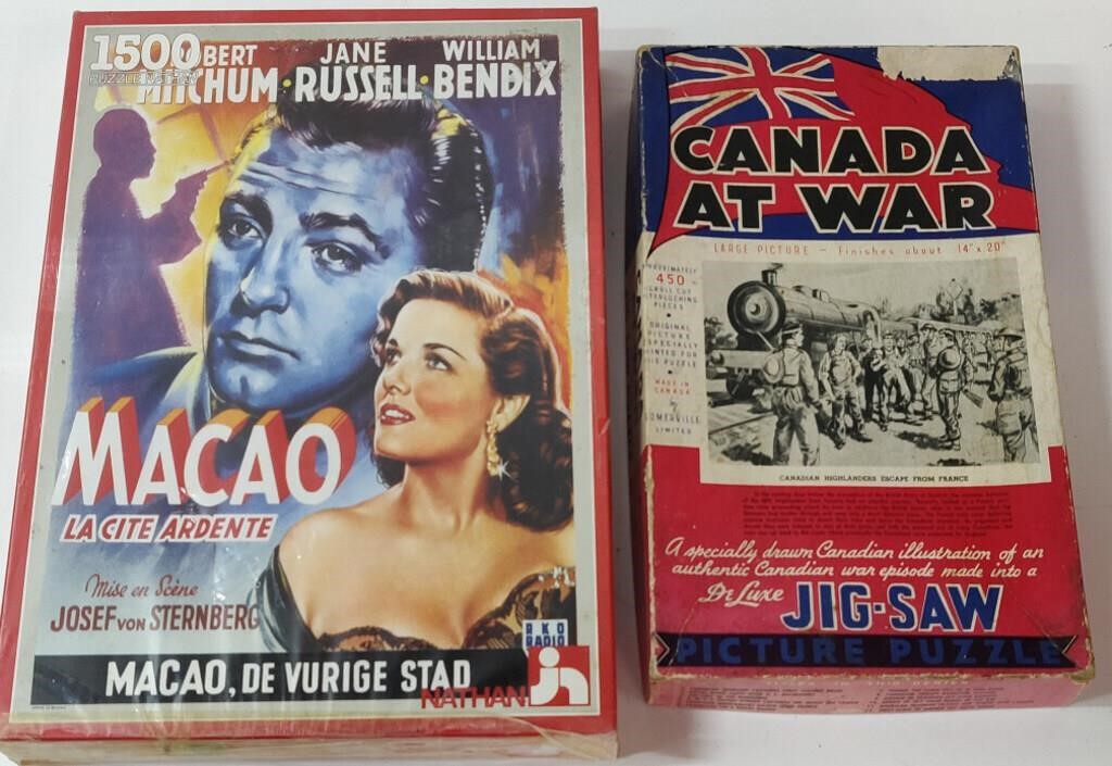 1980's Macao & Canada At War Puzzles