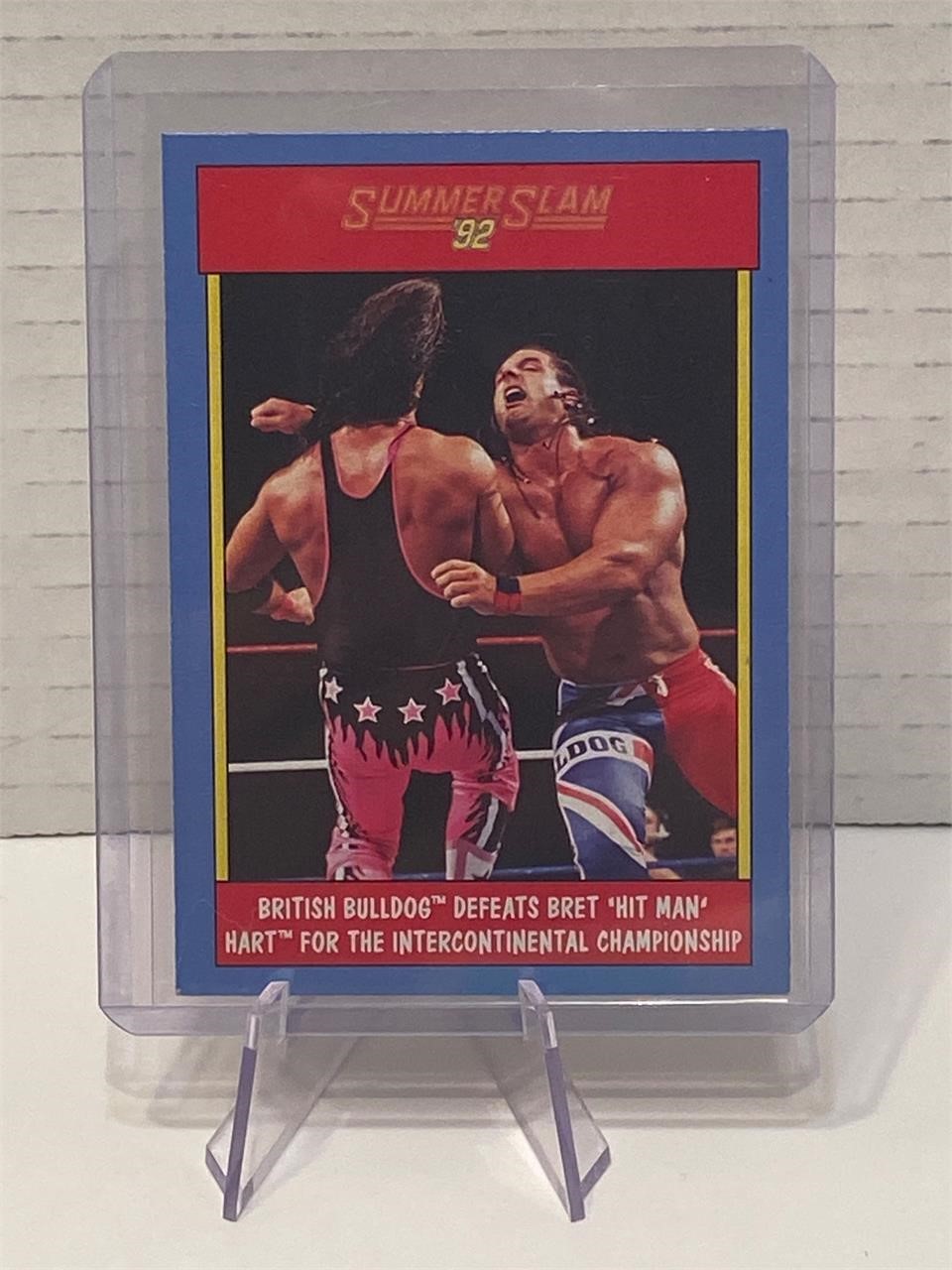 British Bulldog WWF Card