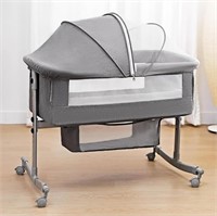 Bedside Crib for Baby, 3 in 1 Bassinet with