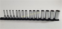 New Tekton Set Of (15) Deep Sockets 3/8" Drive