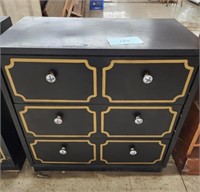 Black and gold dresser - 30x16x31