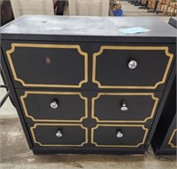 Black and gold dresser - 30x16x31