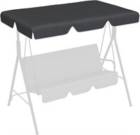 Outsunny Swing Canopy Replacement, UV50+, Black