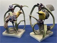 Yellow Headed Blackbirds by Royal Worcester Pair