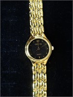 Ladies Geneva Quartz Watch Black Face