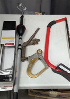 Lot of Tools, Paint Handle, Saw & Misc