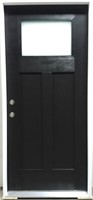 36" Wide Woodgrain Fiberglass Single Door