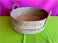 Antique Hand Made Taconic Sieve w Handles 1800's