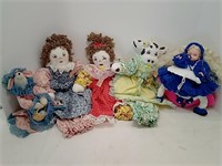 New Hand Crafted Plastic Bag Holder Dolls & Misc