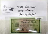 1922 German 1000 Marks