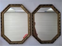 Set of Octagon Mirrors, 16 1/2" Wide x 22 3/4" Tal