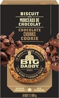 Big Daddy Chocolate Chunks Cookies, Soft & Tender