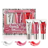 Lip Plumper Gloss 3 Colors Set, Spicy Natural