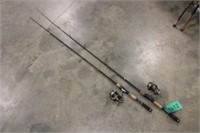 2 - Stradic C14 Reels w/ Exage Rods (1 broke)