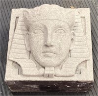 Egyptian Pharaoh Sandstone Slab Sculpture,