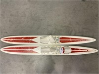 A PAIR OF WATER SKIS