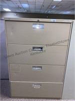 36 x 19 four-drawer metal filing cabinet all